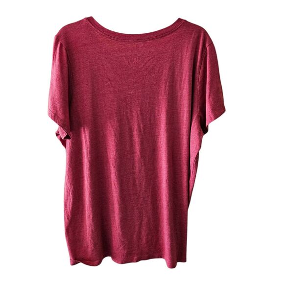 Torrid Top 3X Red-Orange Pumpkin Spice Vibe Graphic T-Shirt Slim Fit Blouse - Picture 5 of 8